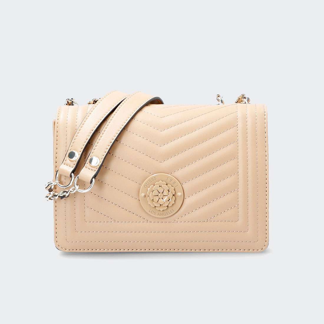 MALA GUESS LIDA CROSSBODY BEIGE