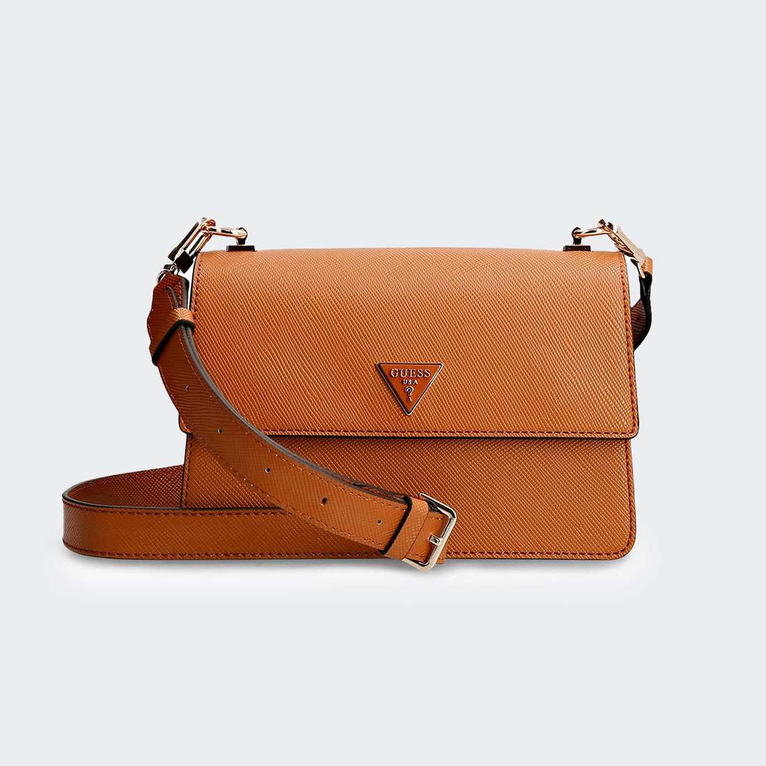 MALA GUESS ALEXIE CROSSBODY LIGHT COGNAC