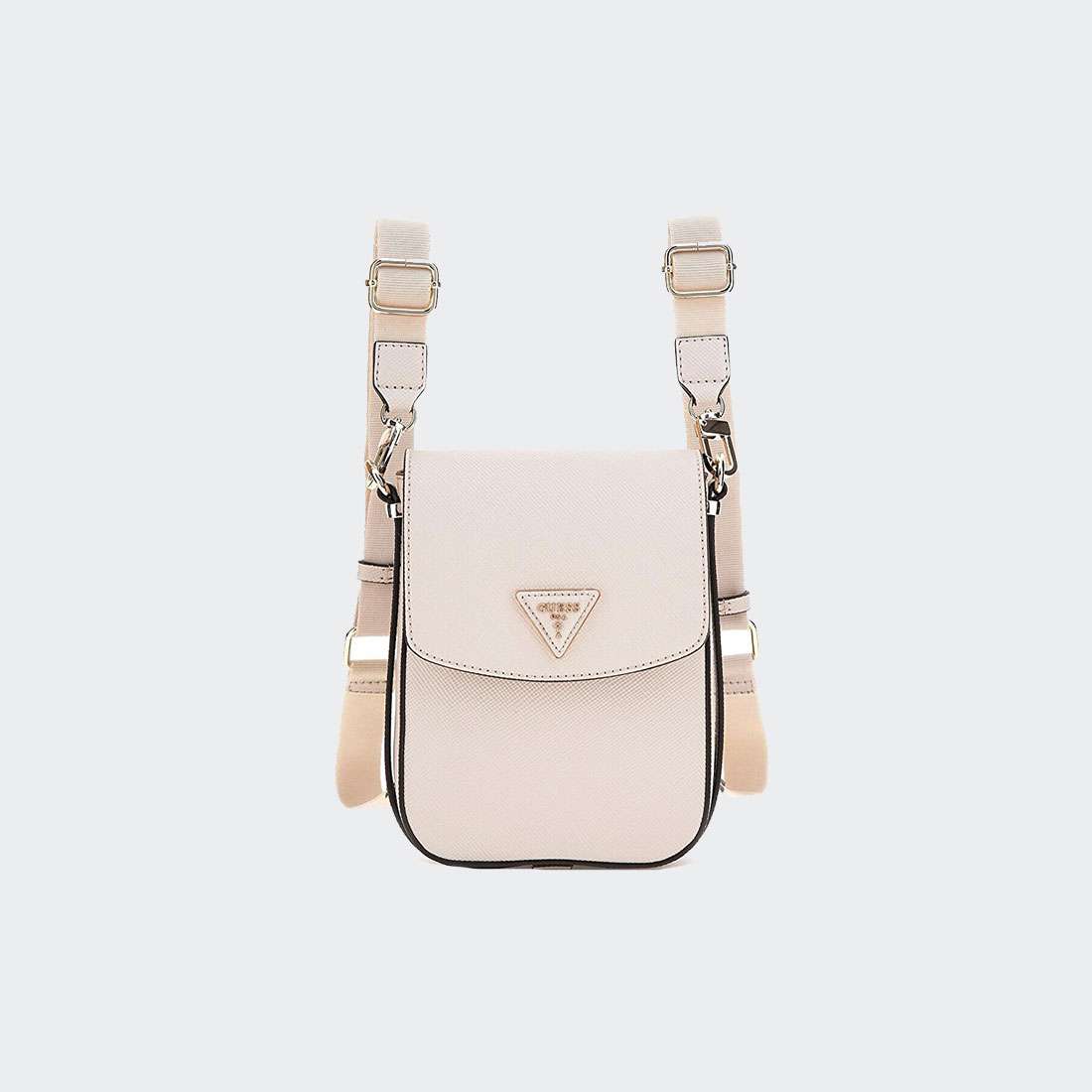 MOCHILA GUESS BRYNLEE MINI CONVRTBL STONE