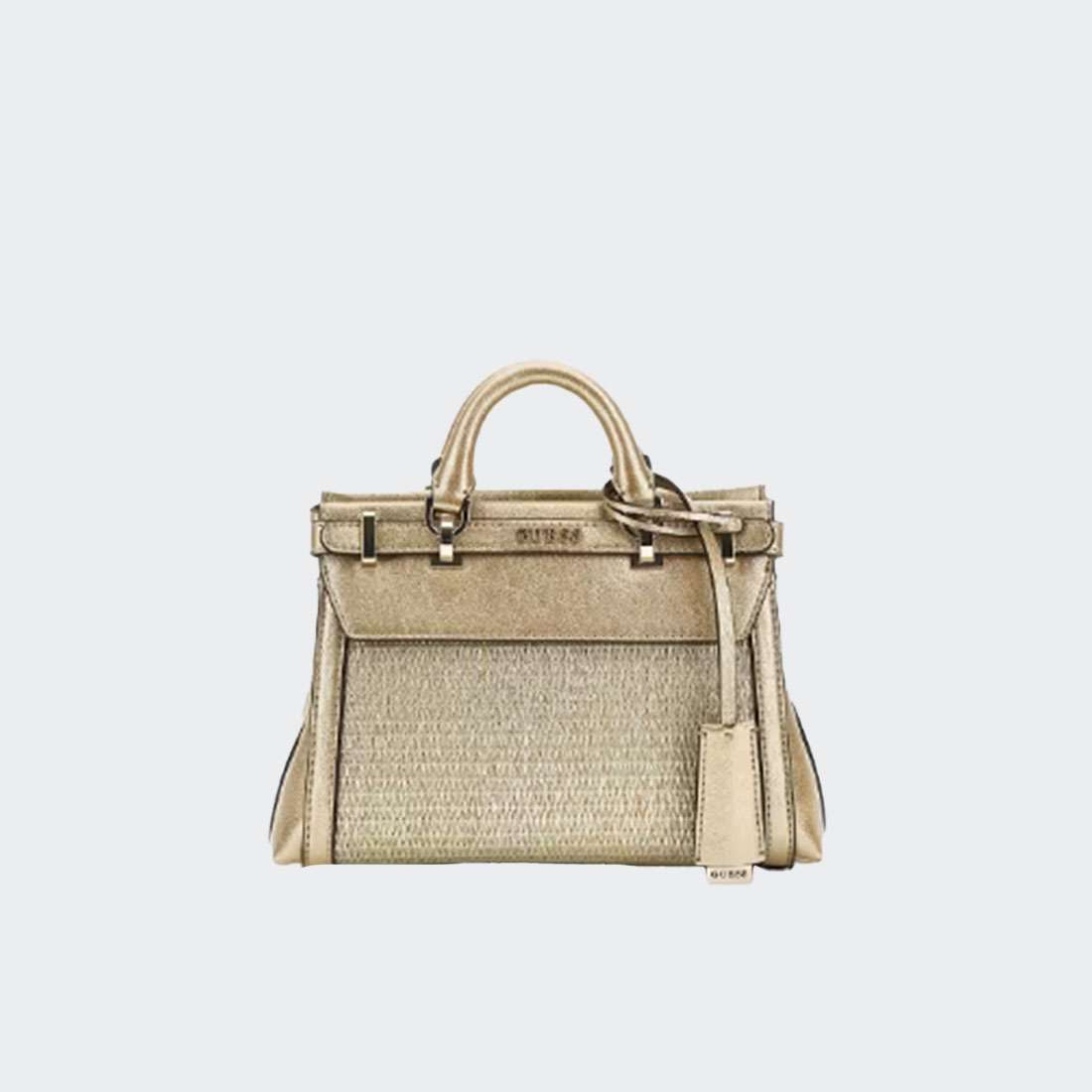 MALA GUESS SESTRI MINI SATCHEL GOLD