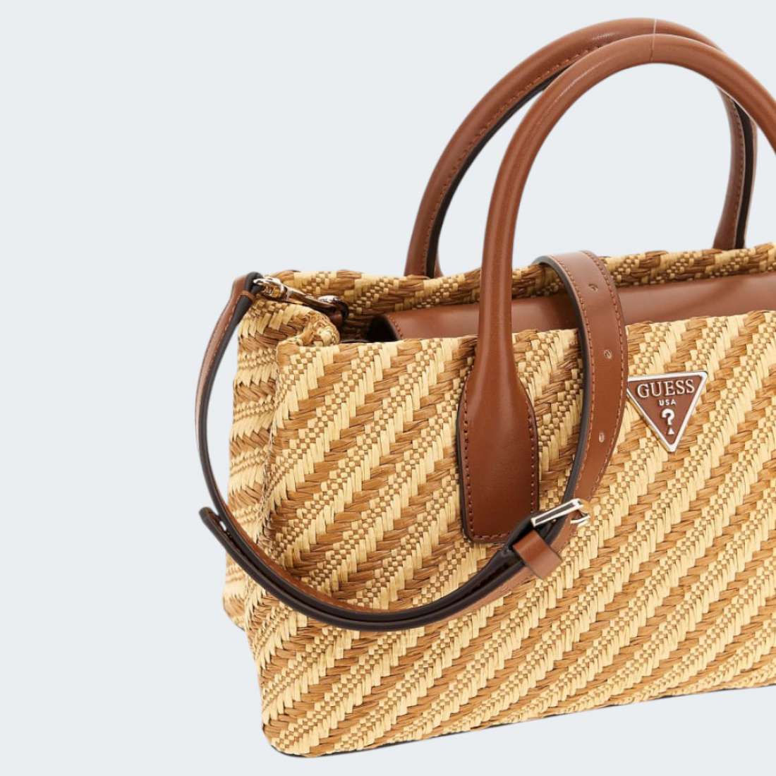 MALA GUESS SIMONA NATURAL/COGNAC