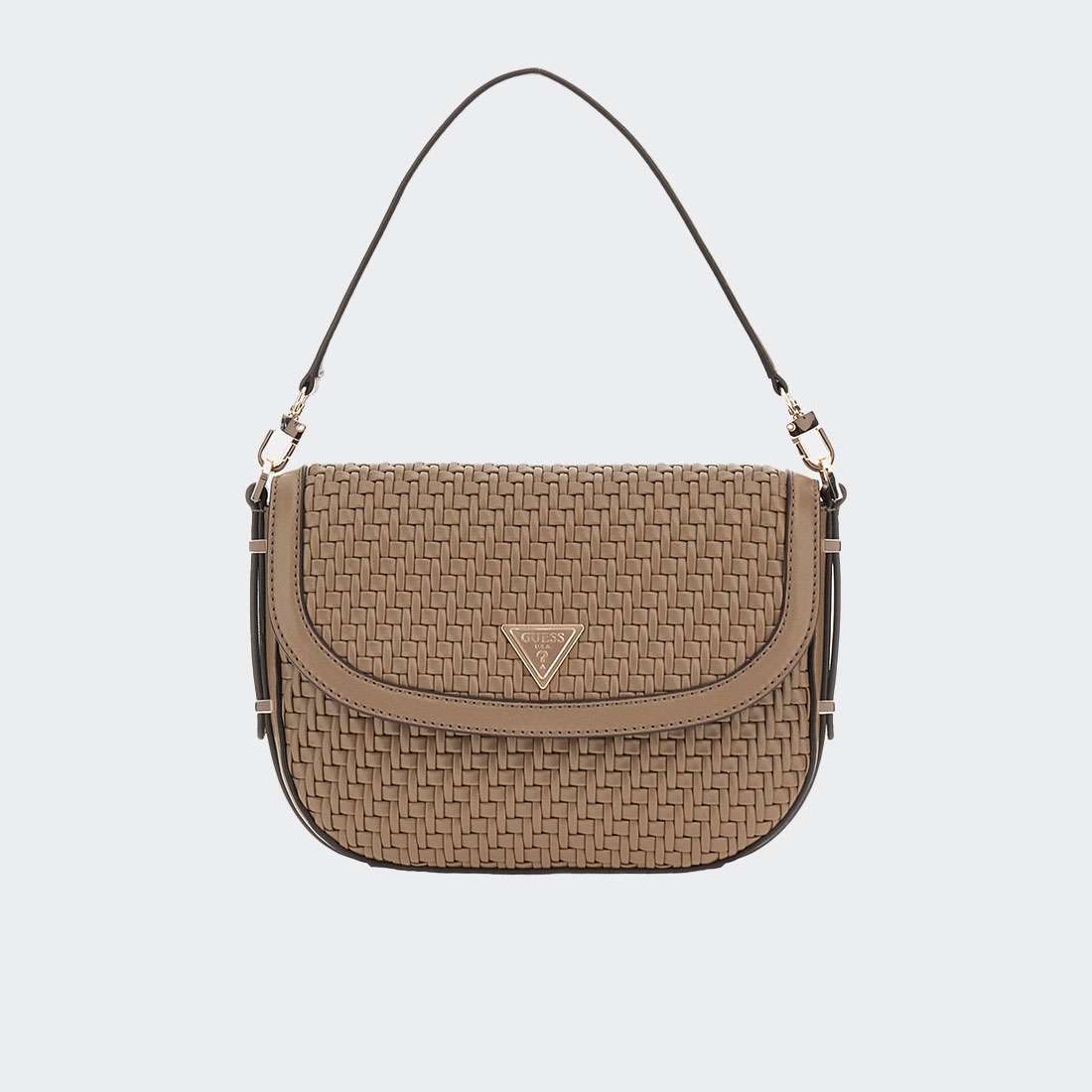MALA GUESS MURIELLE FLAP SHOULDER DARK TAUPE