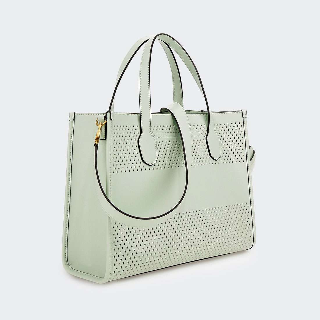 MALA GUESS KATEY PERF SMALL TOTE MINT