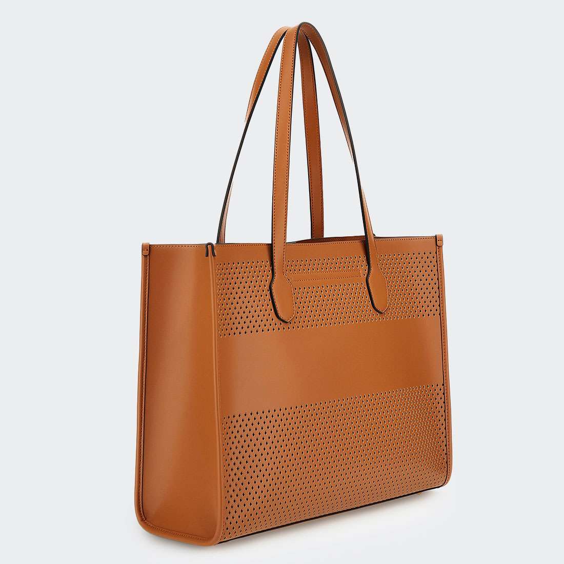 MALA GUESS KATEY PERF TOTE COGNAC