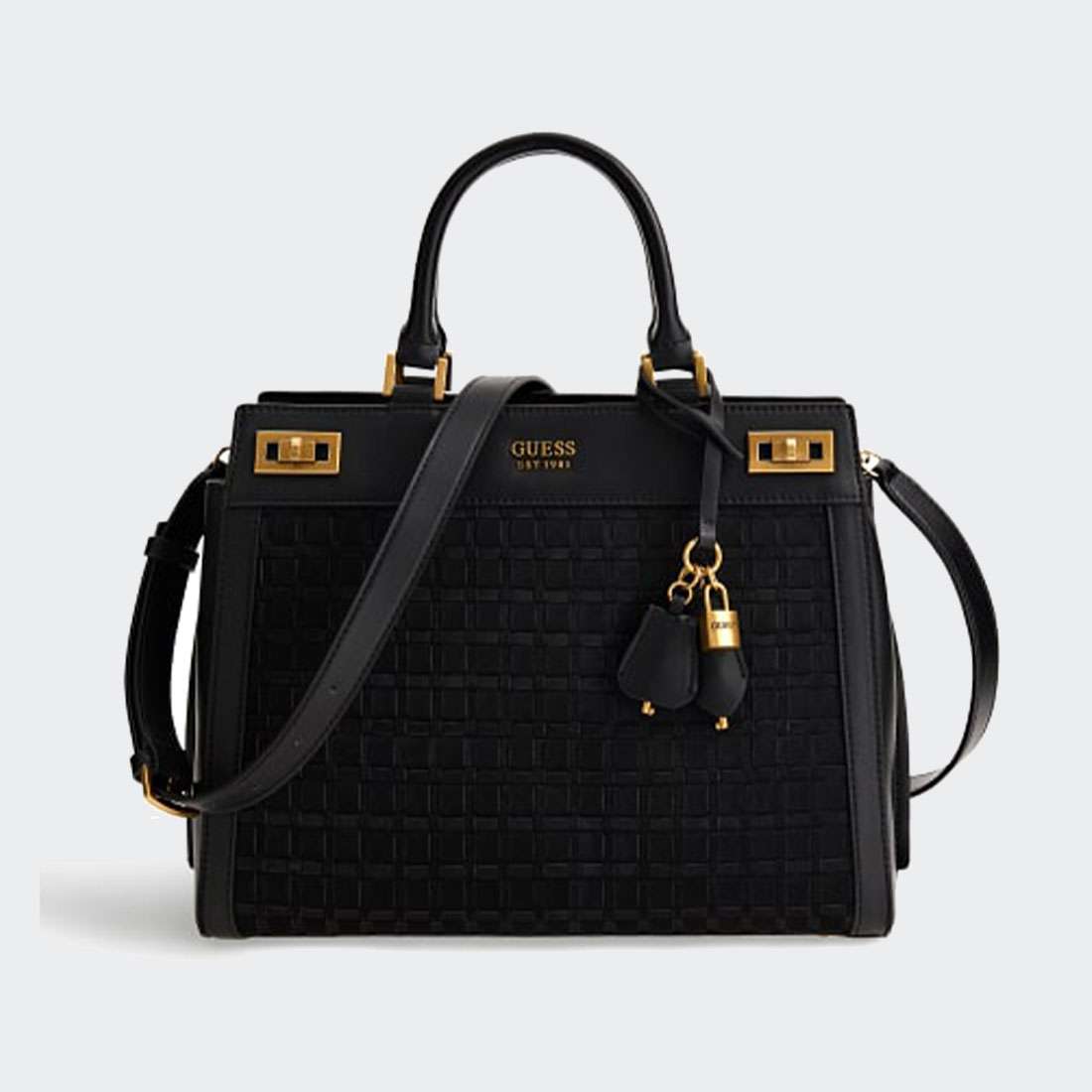 MALA GUESS KATEY SATCHEL BLACK