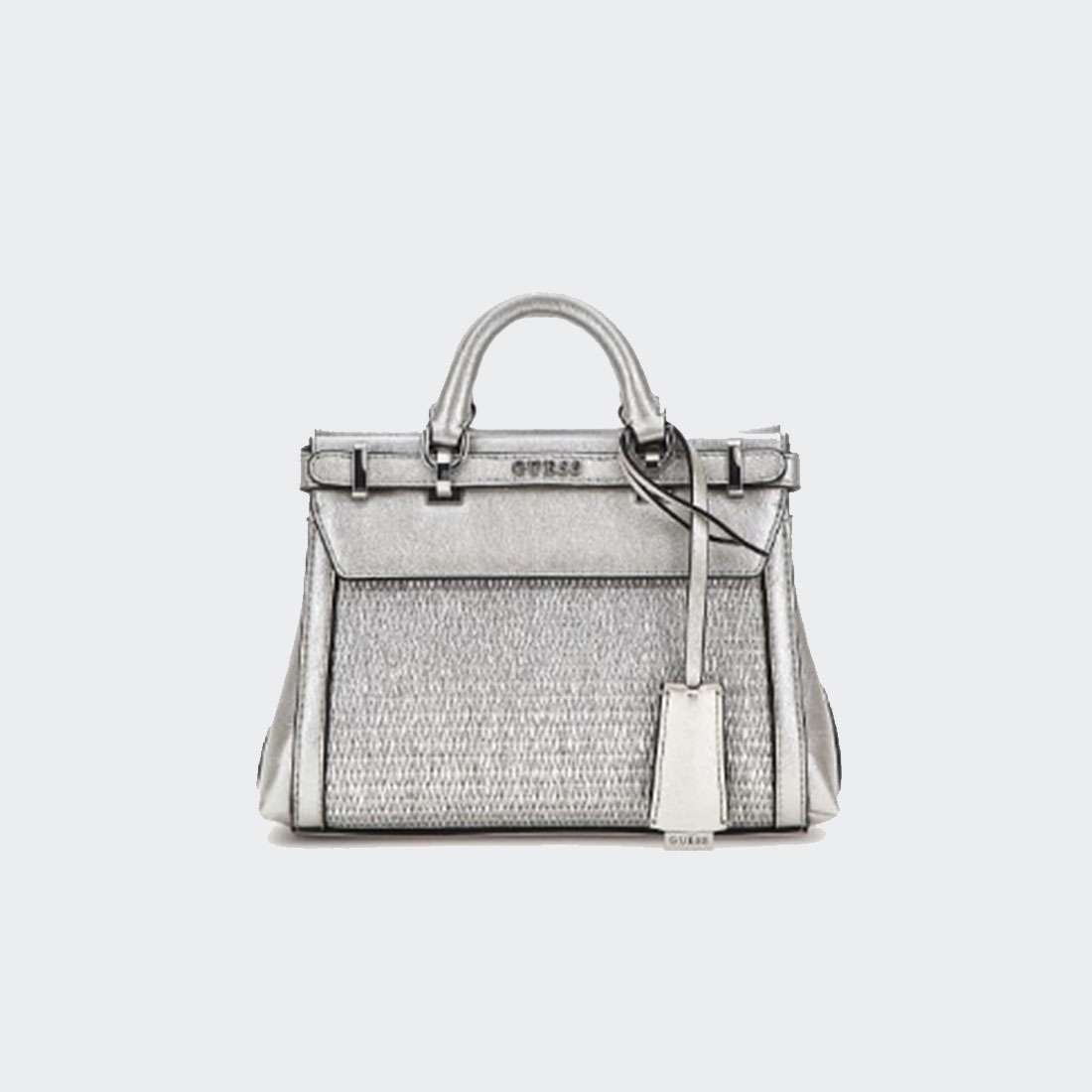 MALA GUESS SESTRI MINI SATCHEL SILVER