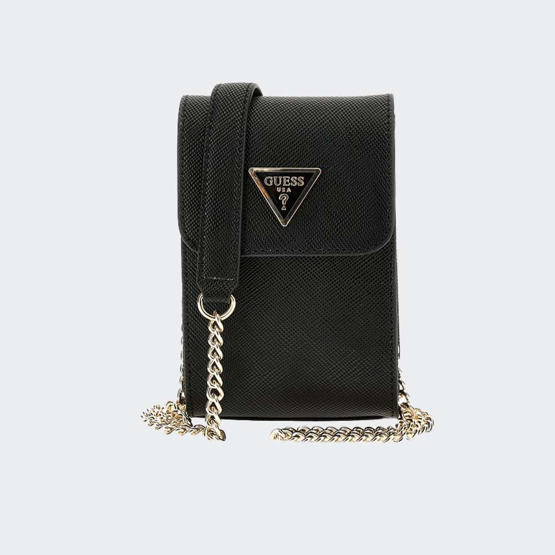 PORTA-TELEMOVEIS GUESS NOELLE FLAP CHIT CHAT BLACK