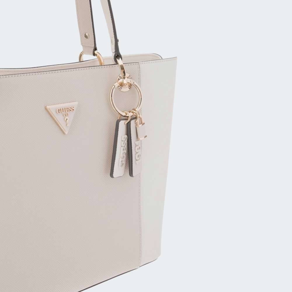 MALA GUESS NOELLE TOTE OFF WHITE TAUPE