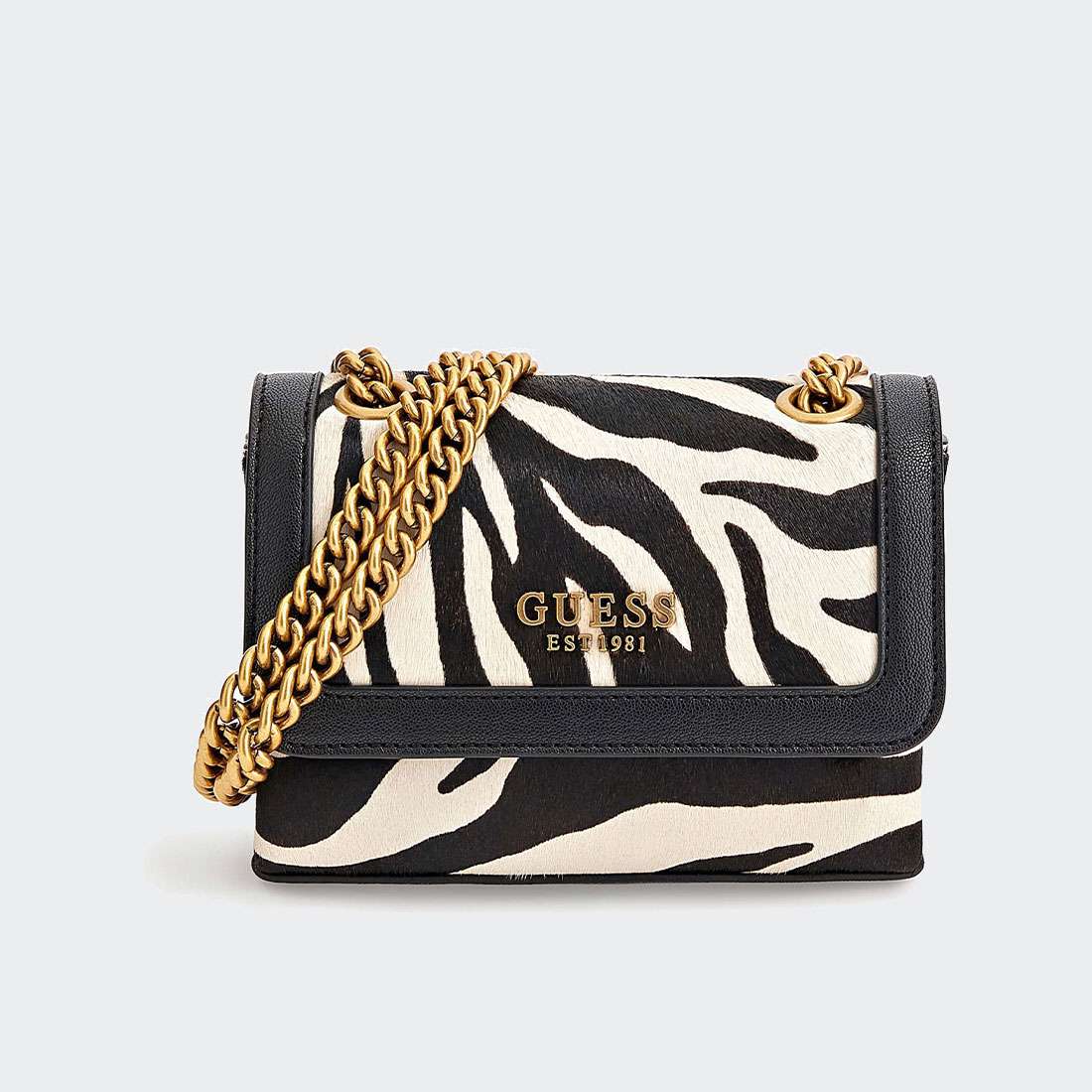 MALA GUESS ABEY MINI CROSSBODY ZEBRA