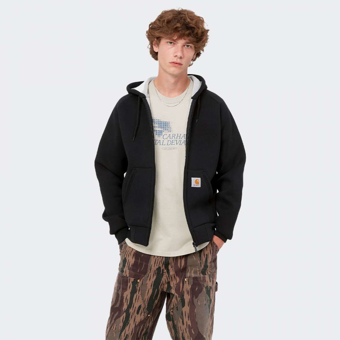 CASACO CARHARTT WIP CAR LUX BLACK
