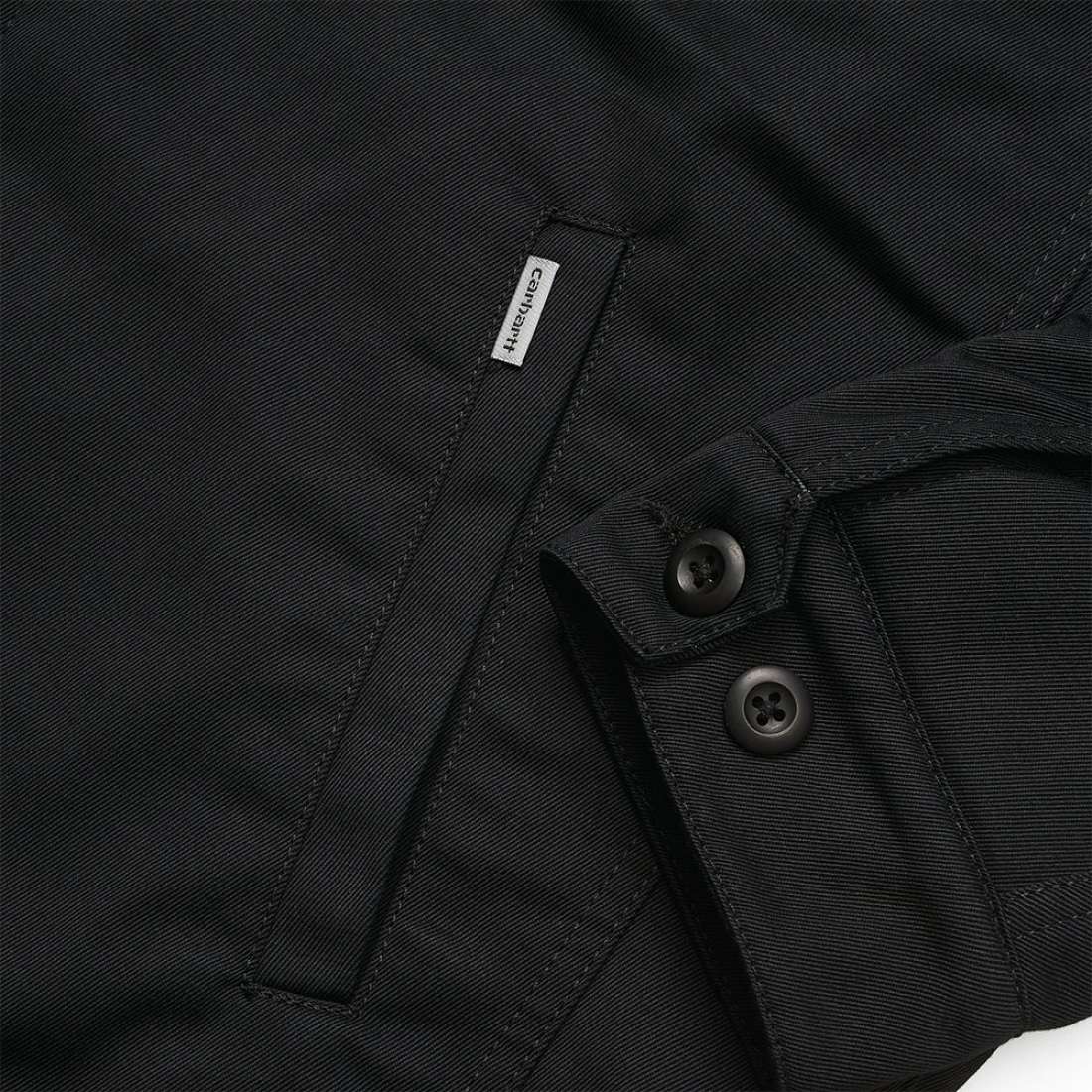 BLUSÃO CARHARTT WIP MODULAR BLACK RINSED