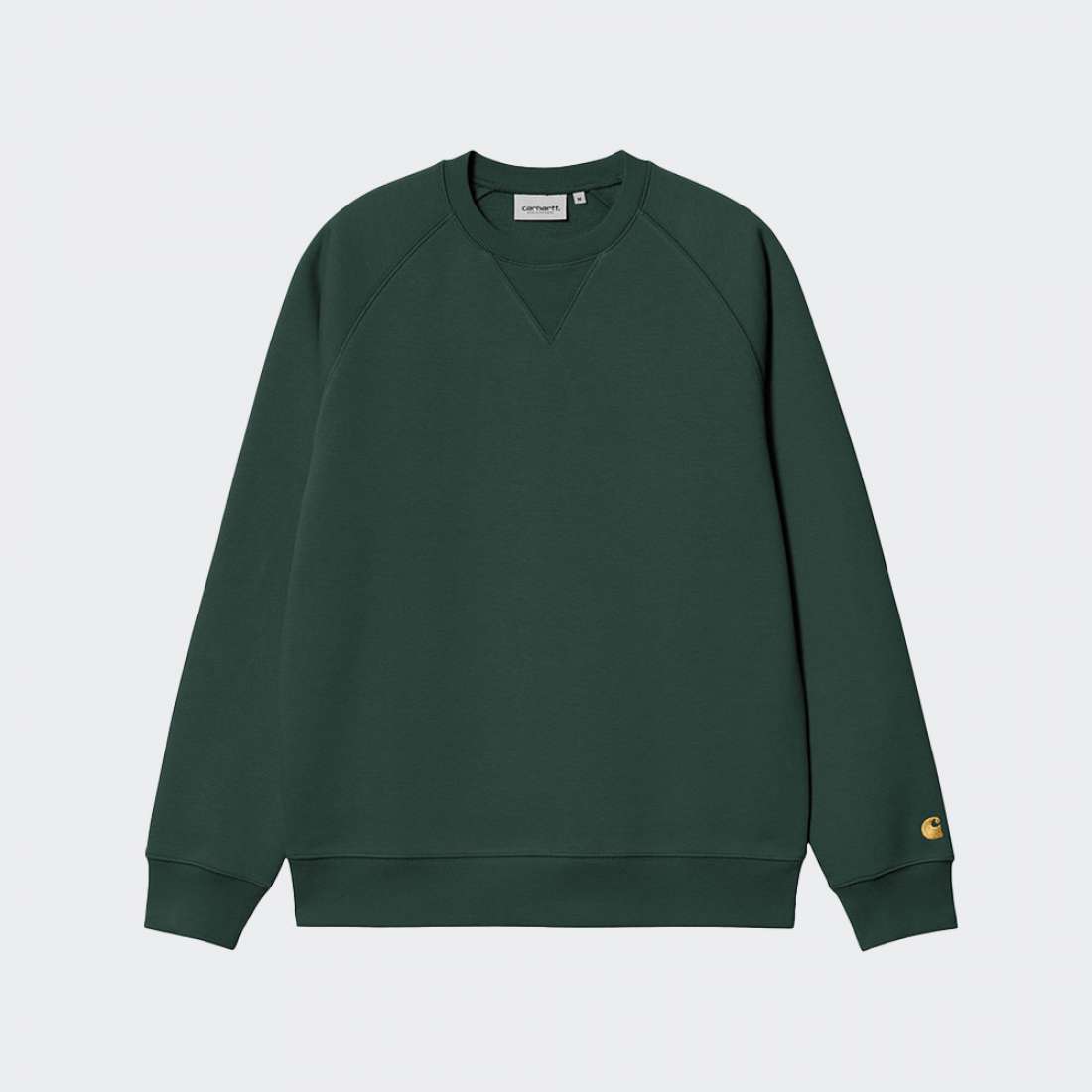 SWEATSHIRT CARHARTT WIP CHASE GREEN/GOLD