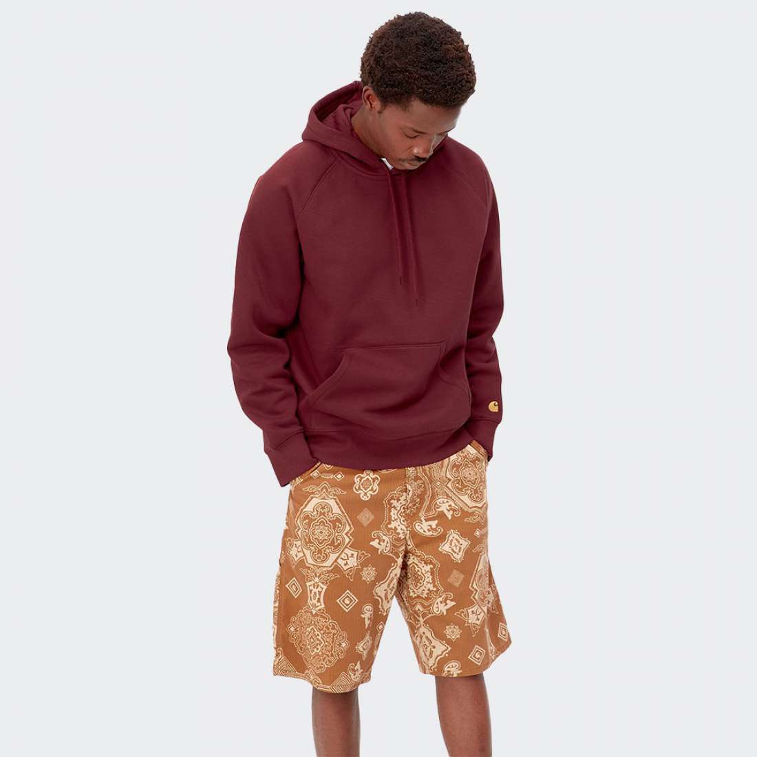HOODIE CARHARTT WIP CHASE CORVINA/GOLD