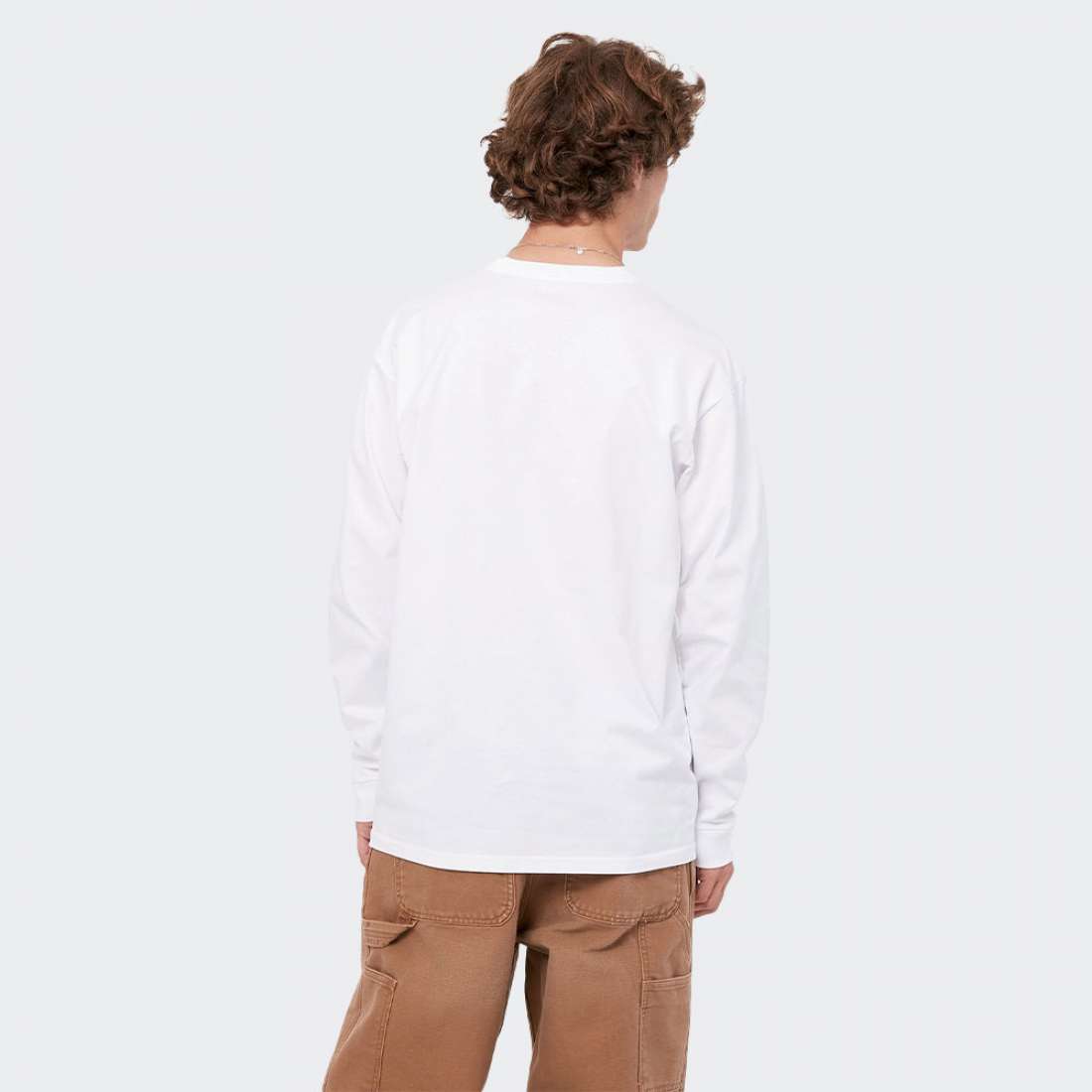 LONGSLEEVE CARHARTT WIP CHASE WHITE/GOLD