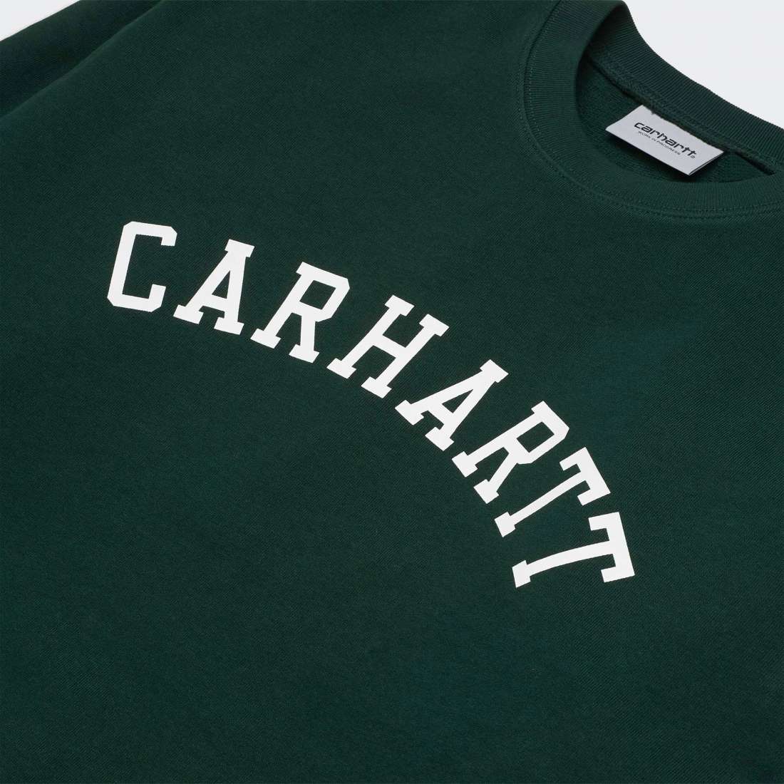 SWEAT CARHARTT WIP UNIVERSITY GREEN/WHITE
