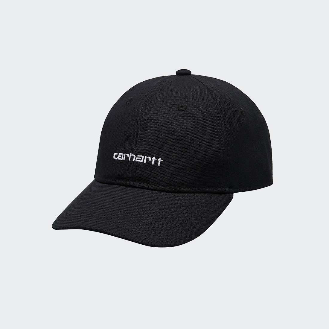 BONÉ CARHARTT WIP CANVAS SCRIPT BLACK/WHITE