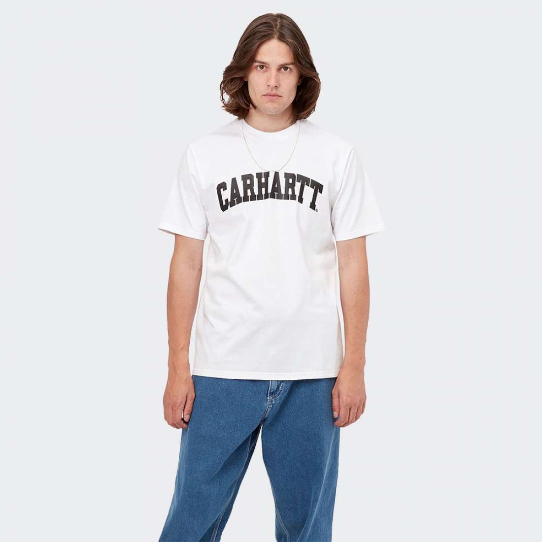 TSHIRT CARHARTT WIP UNIVERSITY WHITE/BLACK