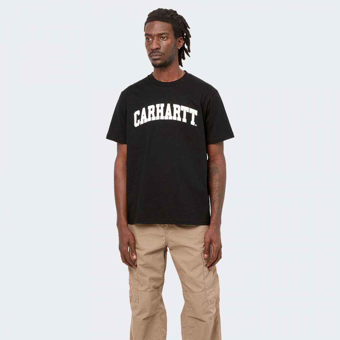 TSHIRT CARHARTT WIP UNIVERSITY BLACK/WHITE