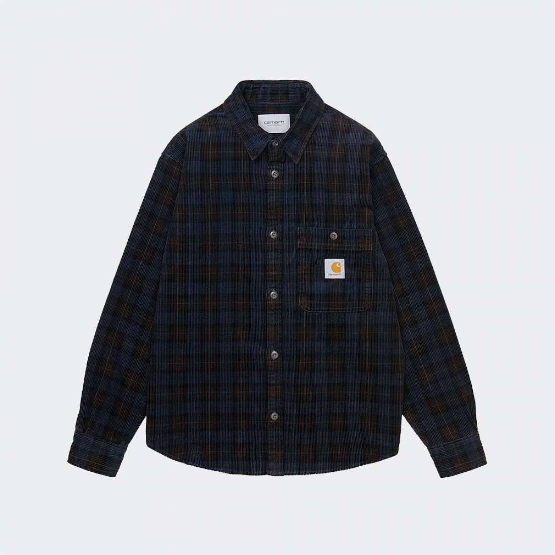 CAMISA CARHARTT WIP L/S FLINT BRECK CHECK PRINT/TOBACCO
