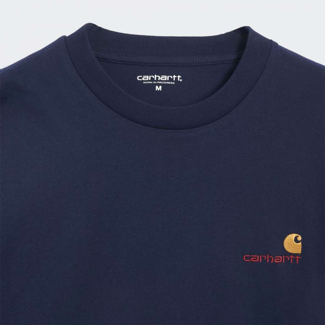 TSHIRT CARHARTT WIP AMERICAN SCRIPT AIR FORCE BLUE