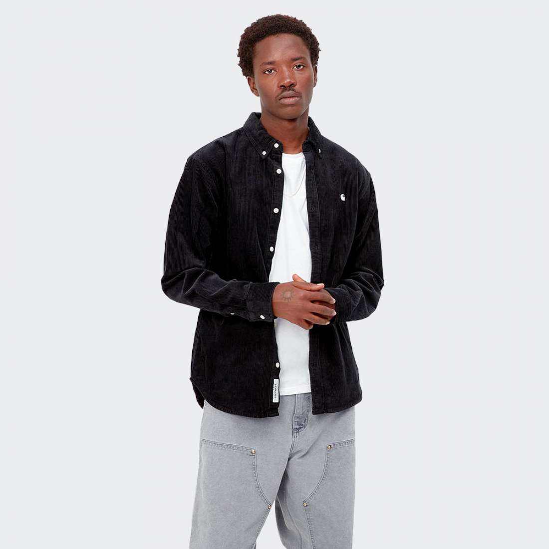 CAMISA CARHARTT WIP MADISON CORD BLACK/WAX