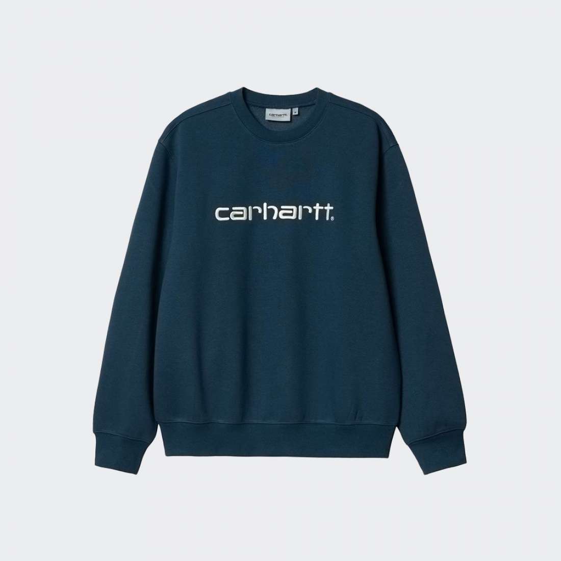 SWEATSHIRT CARHARTT WIP SCRIPT SQUID/SALT