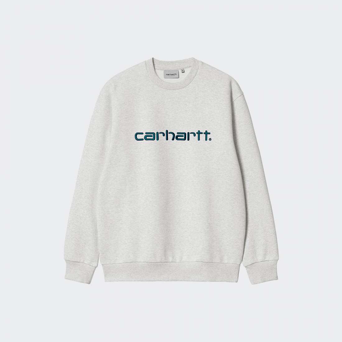 SWEATSHIRT CARHARTT WIP I030546 ASH HEATHER/DUCK BLUE