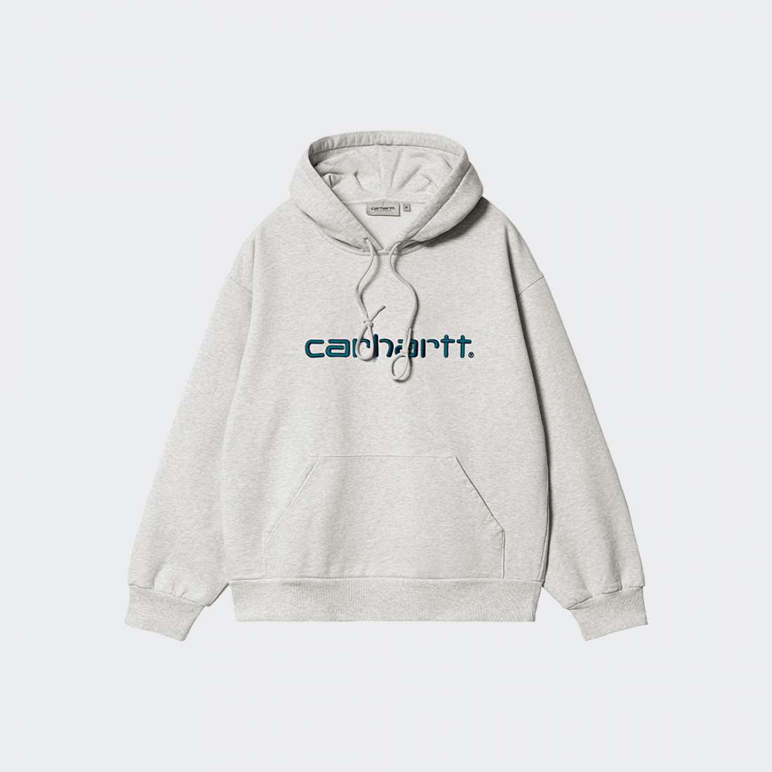 HOODIE CARHARTT WIP ASH HEATHER/DUCK BLUE