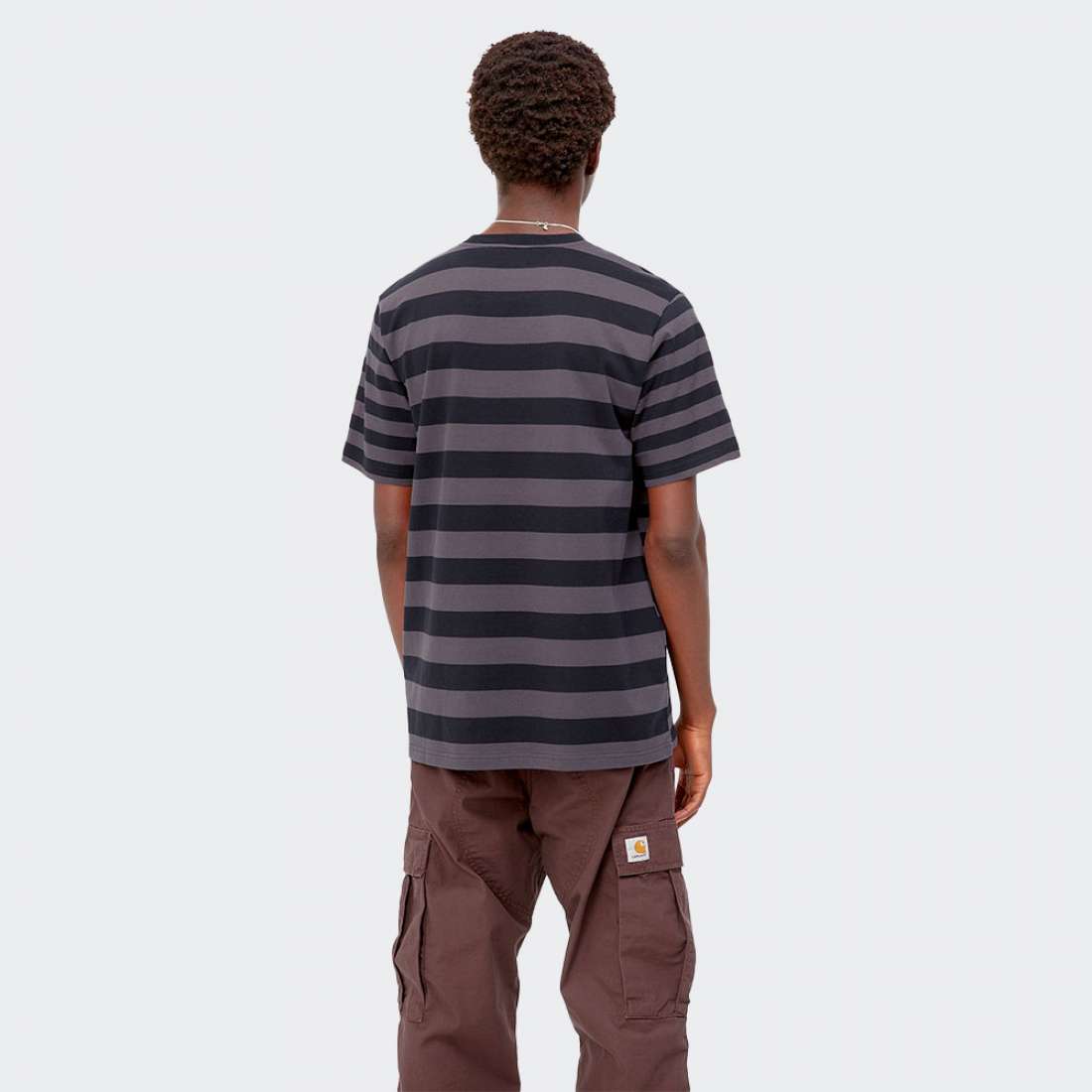 TSHIRT CARHARTT WIP MERRICK POCKET MERRICK STRIPE/SOOT