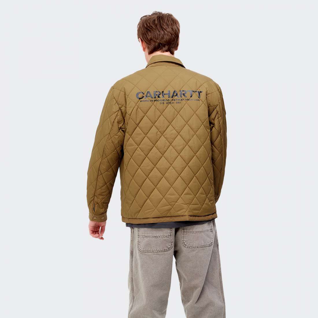 BLUSÃO CARHARTT WIP MADERA REVERSIVEL JASPER/BLACK