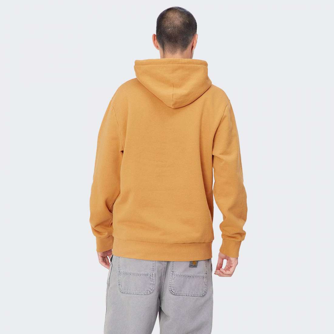 HOODIE CARHARTT WIP SCRAWL SCRIPT OCHRE/ENZIAN