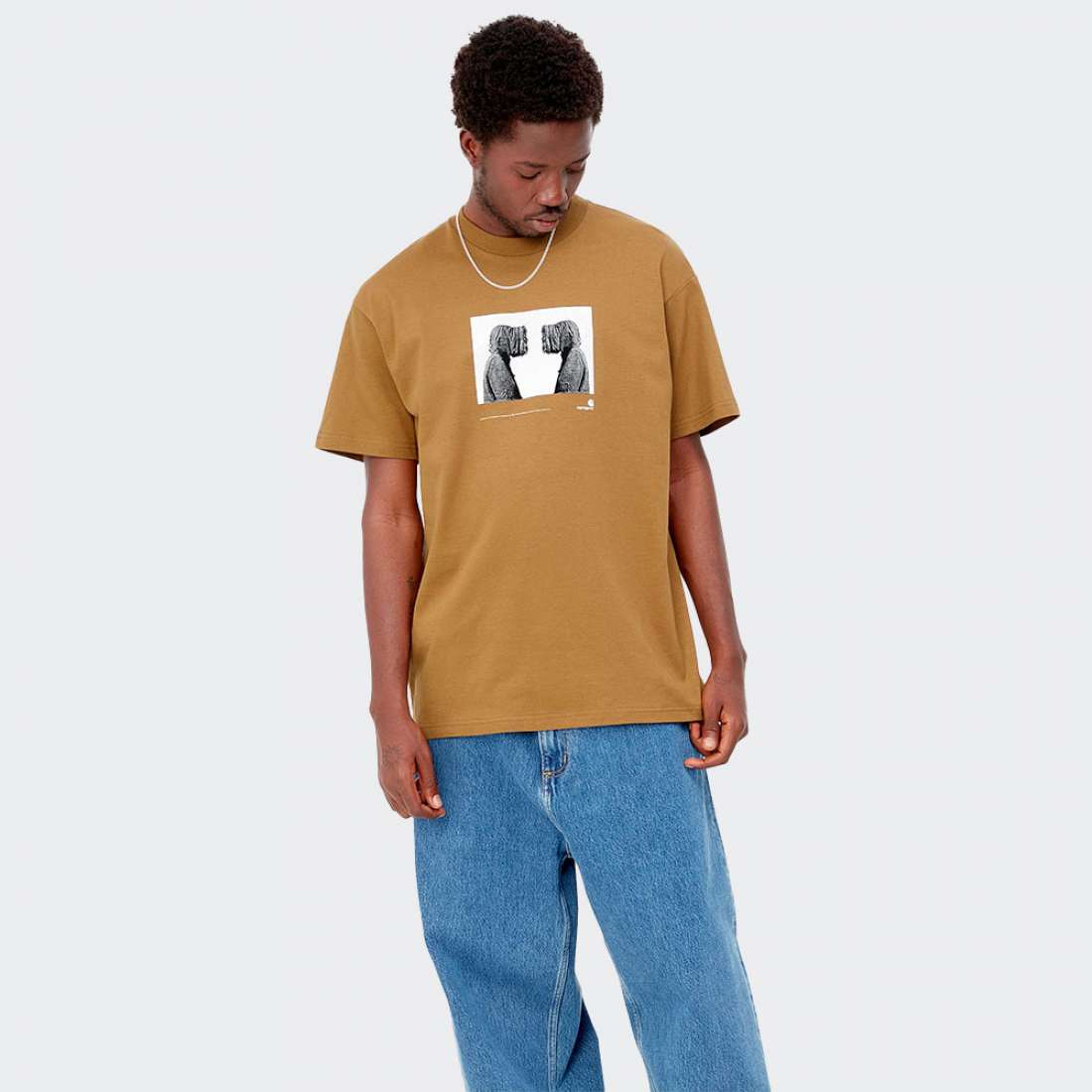 TSHIRT CARHARTT WIP COLD HAMILTON BROWN