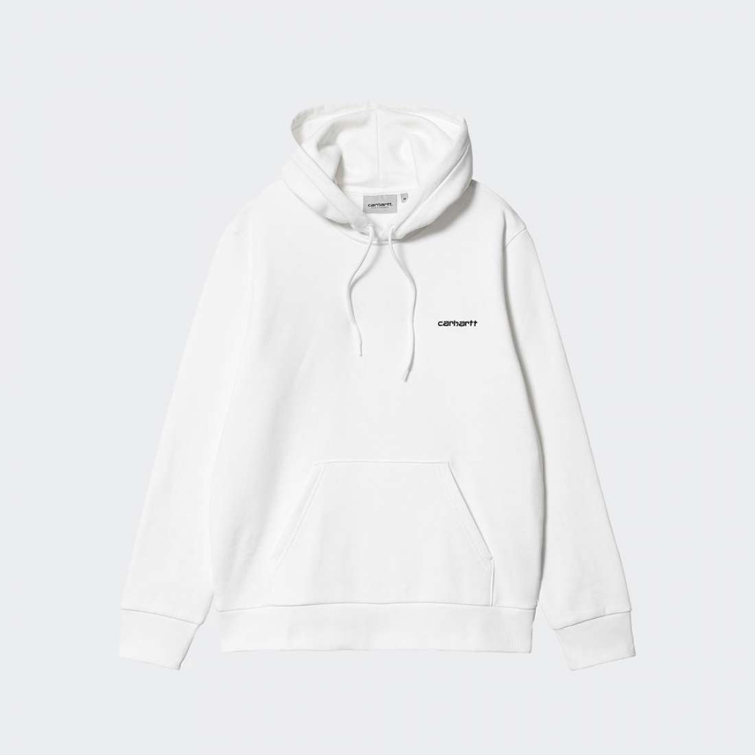 HOODIE CARHARTT WIP SCRIPT EMBROIDERY WHITE/BLACK