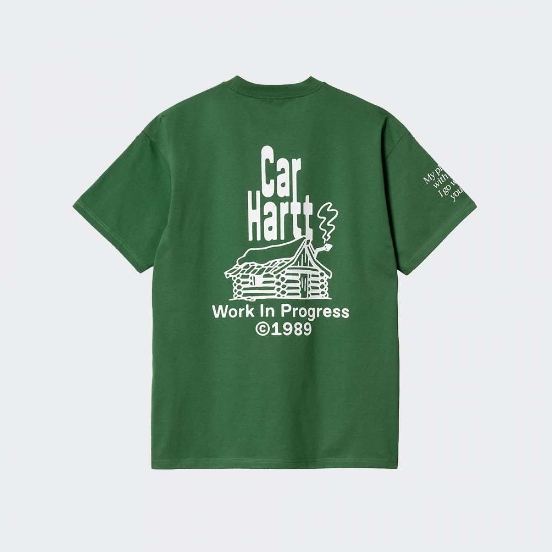 TSHIRT CARHARTT WIP HOME ASPEN GREEN/WHITE