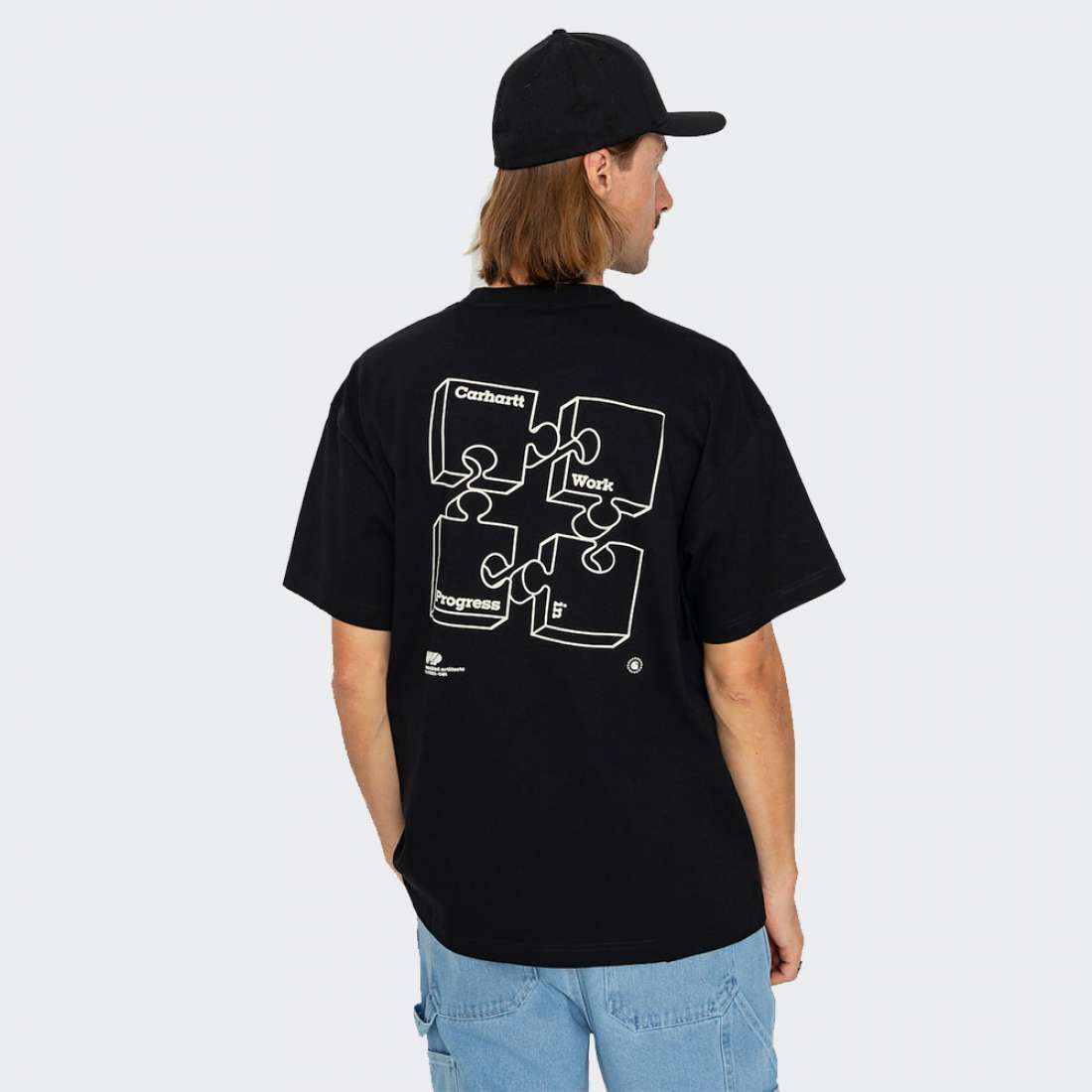 T-SHIRT CARHARTT WIP ASSEMBLE BLACK/WAX