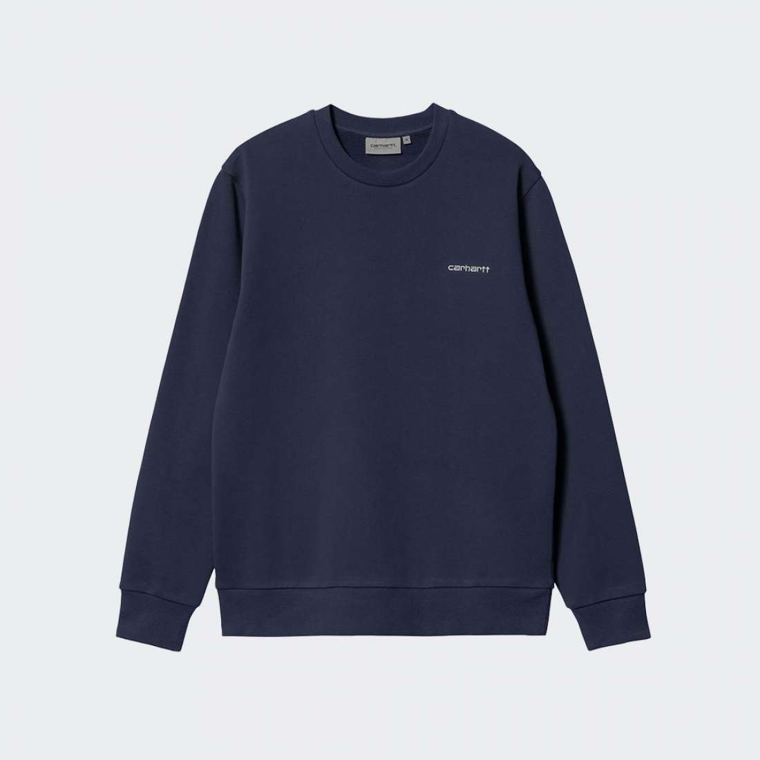 SWEATSHIRT CARHARTT WIP SCRIPT EMBROIDERY BLUE/WHITE