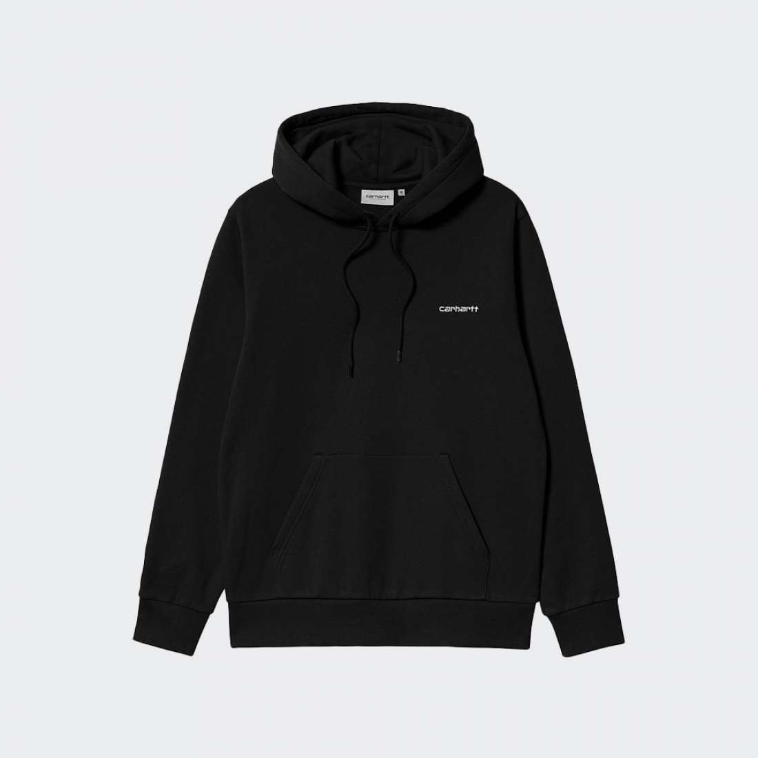 HOODIE CARHARTT WIP SCRIPT EMBROIDERY BLACK/WHITE