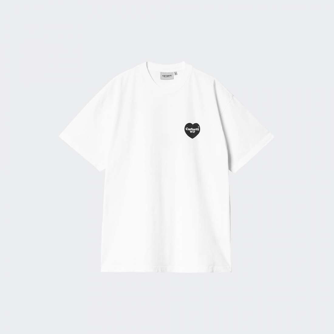 TSHIRT CARHARTT WIP HEART BANDANA WHITE/BLACK STONE WASHED