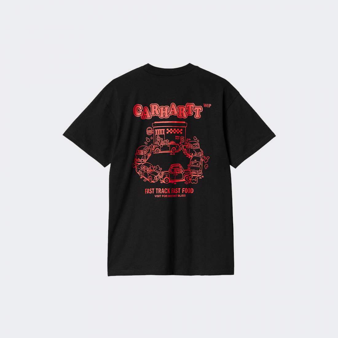 TSHIRT CARHARTT WIP FAST FOOD BLACK/RED