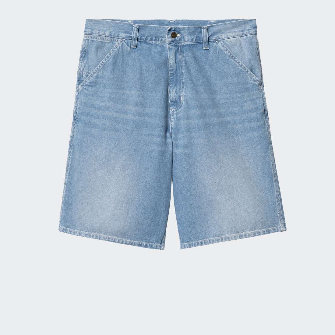 CALÇÕES CARHARTT LANDOM BLUE HEAVY/STONE WASH