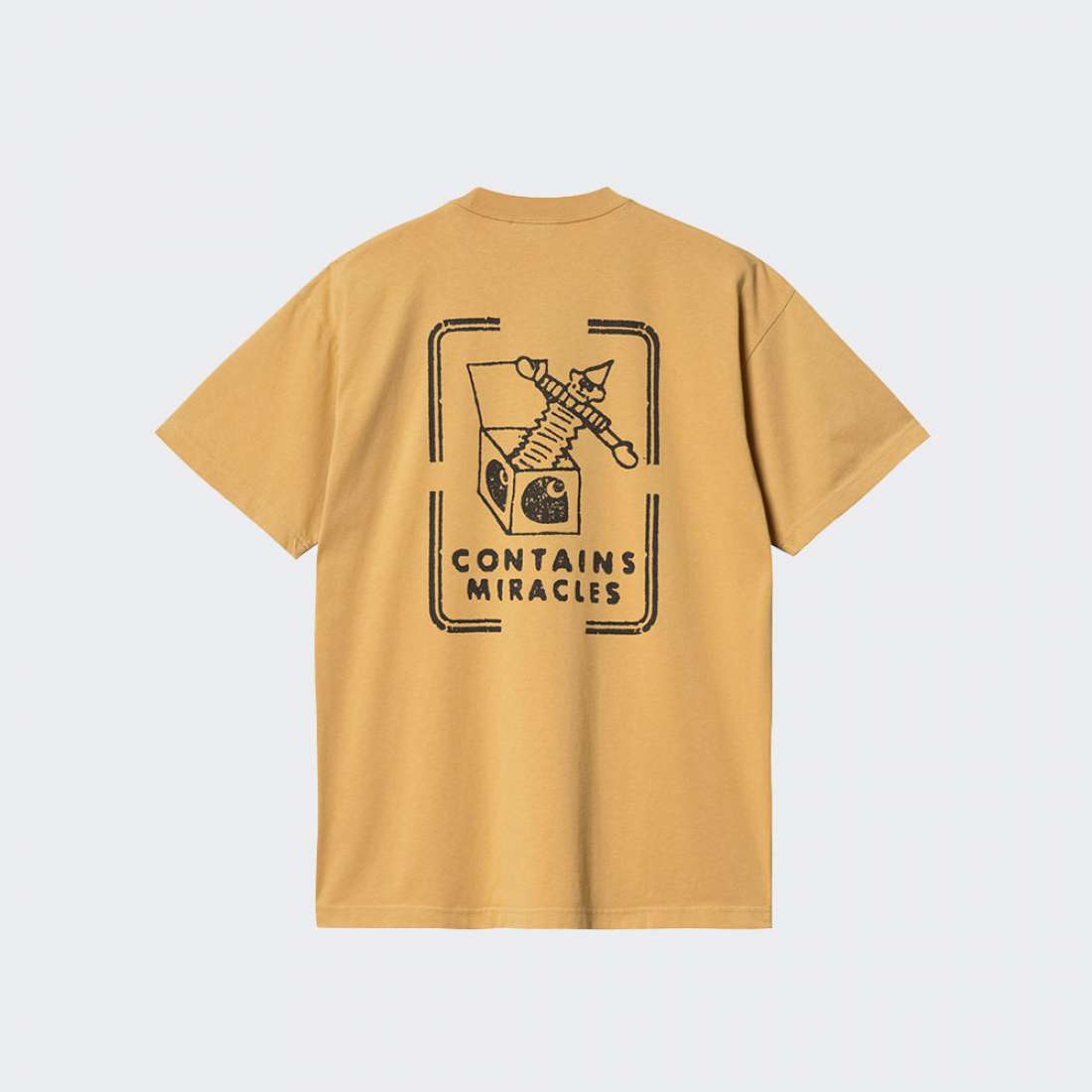 TSHIRT CARHARTT STAMP BOURBON/BLACK