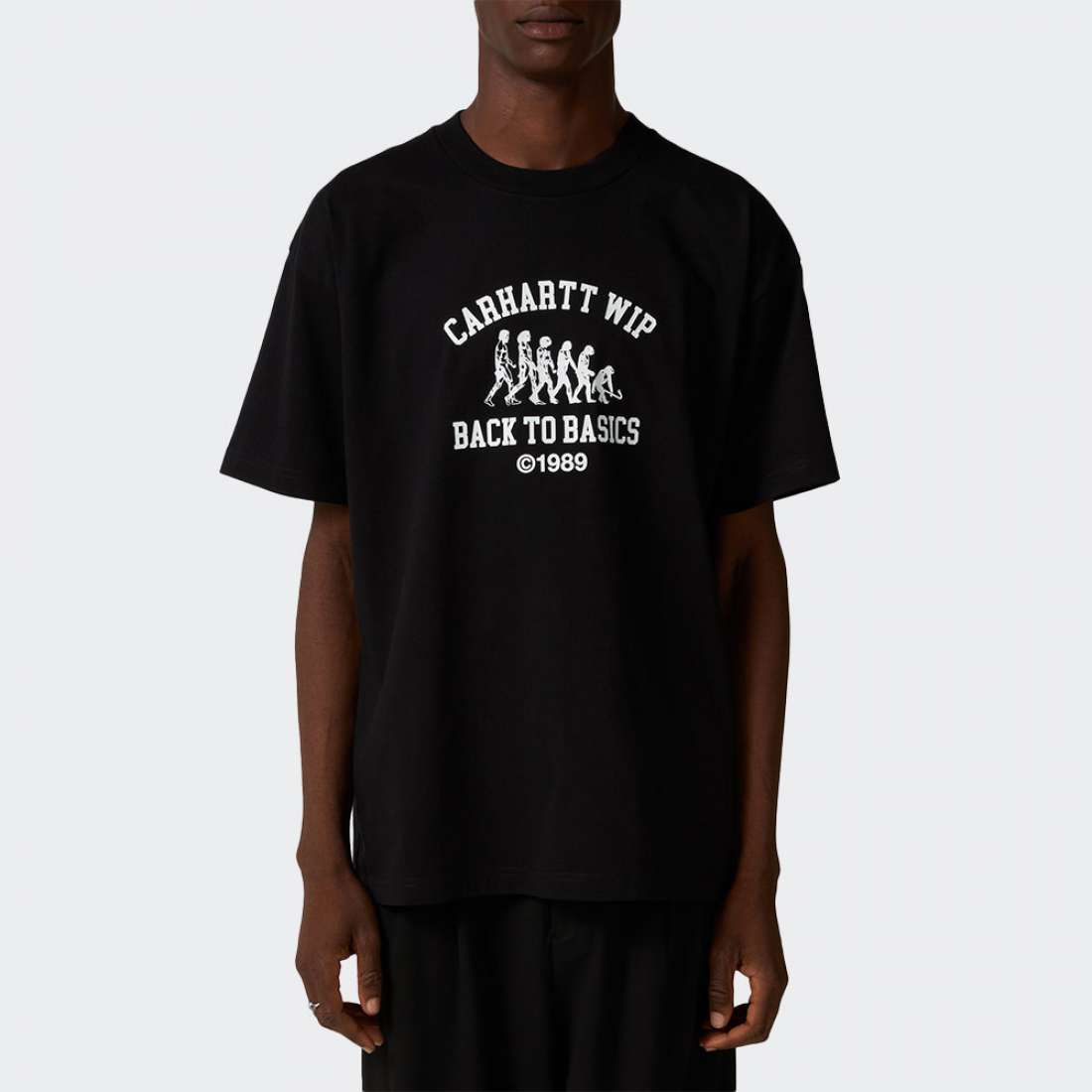TSHIRT CARHARTT WIP BASICS BLACK/WHITE