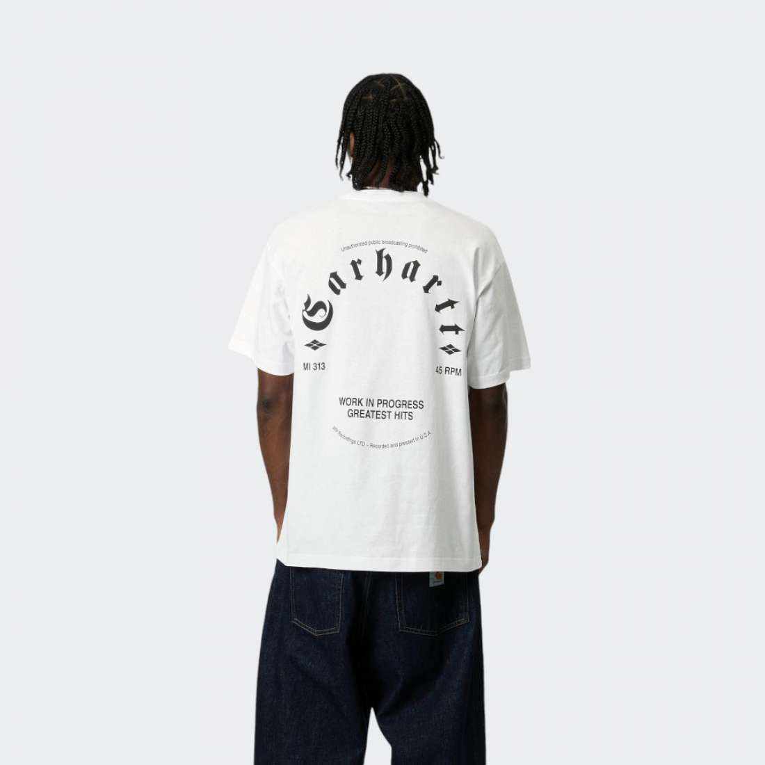TSHIRT CARHARTT WIP GREATEST HITS WHITE/BLACK