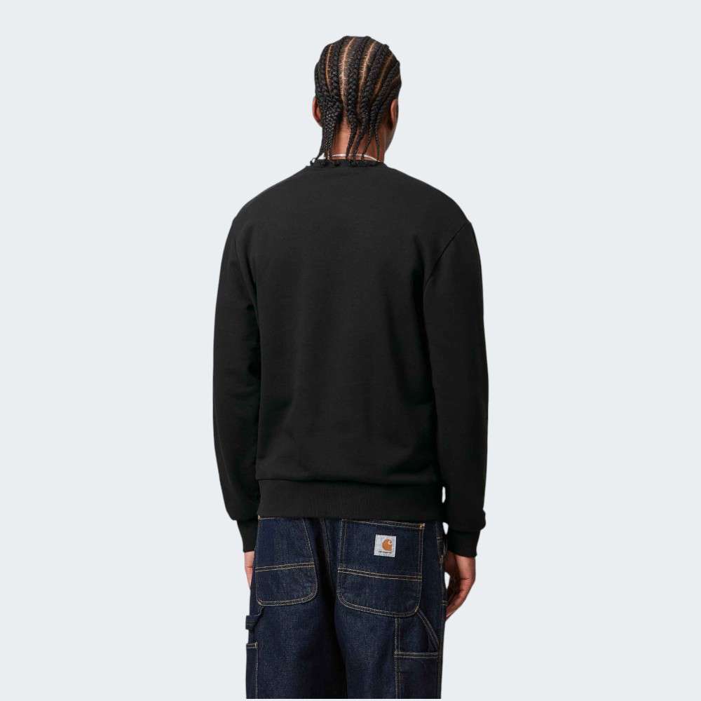SWEATSHIRT CARHARTT WIP SCRIPT EMBROIDERY BLACK/WHITE