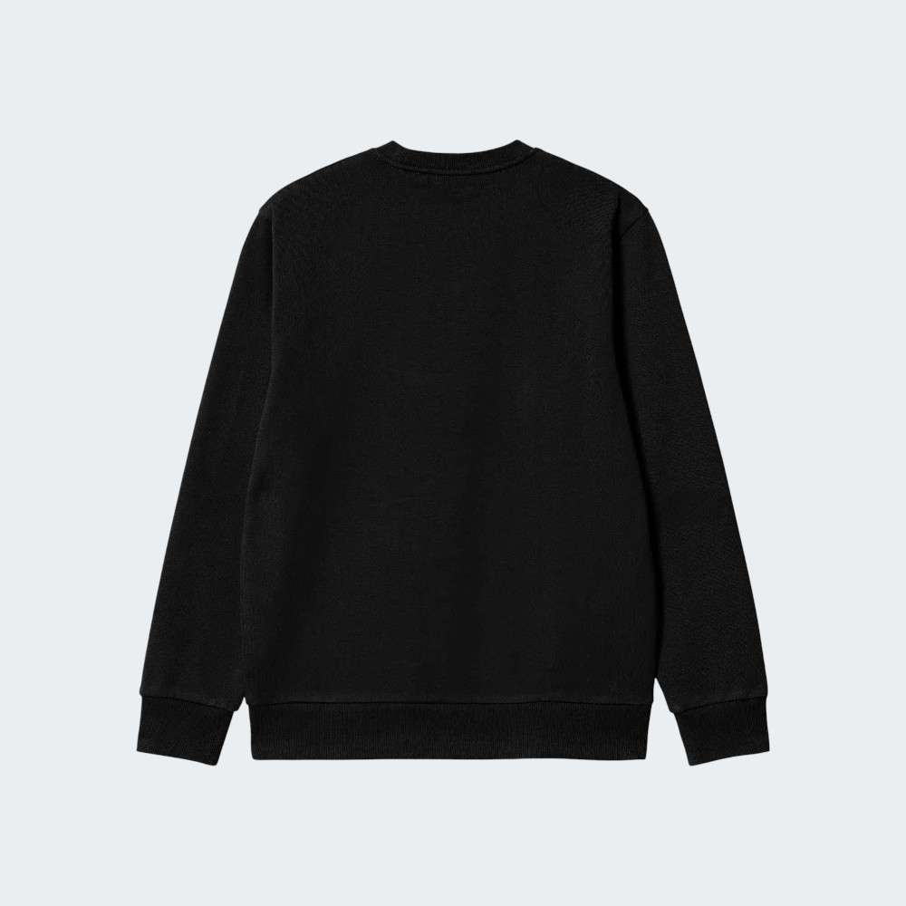 SWEATSHIRT CARHARTT WIP SCRIPT EMBROIDERY BLACK/WHITE