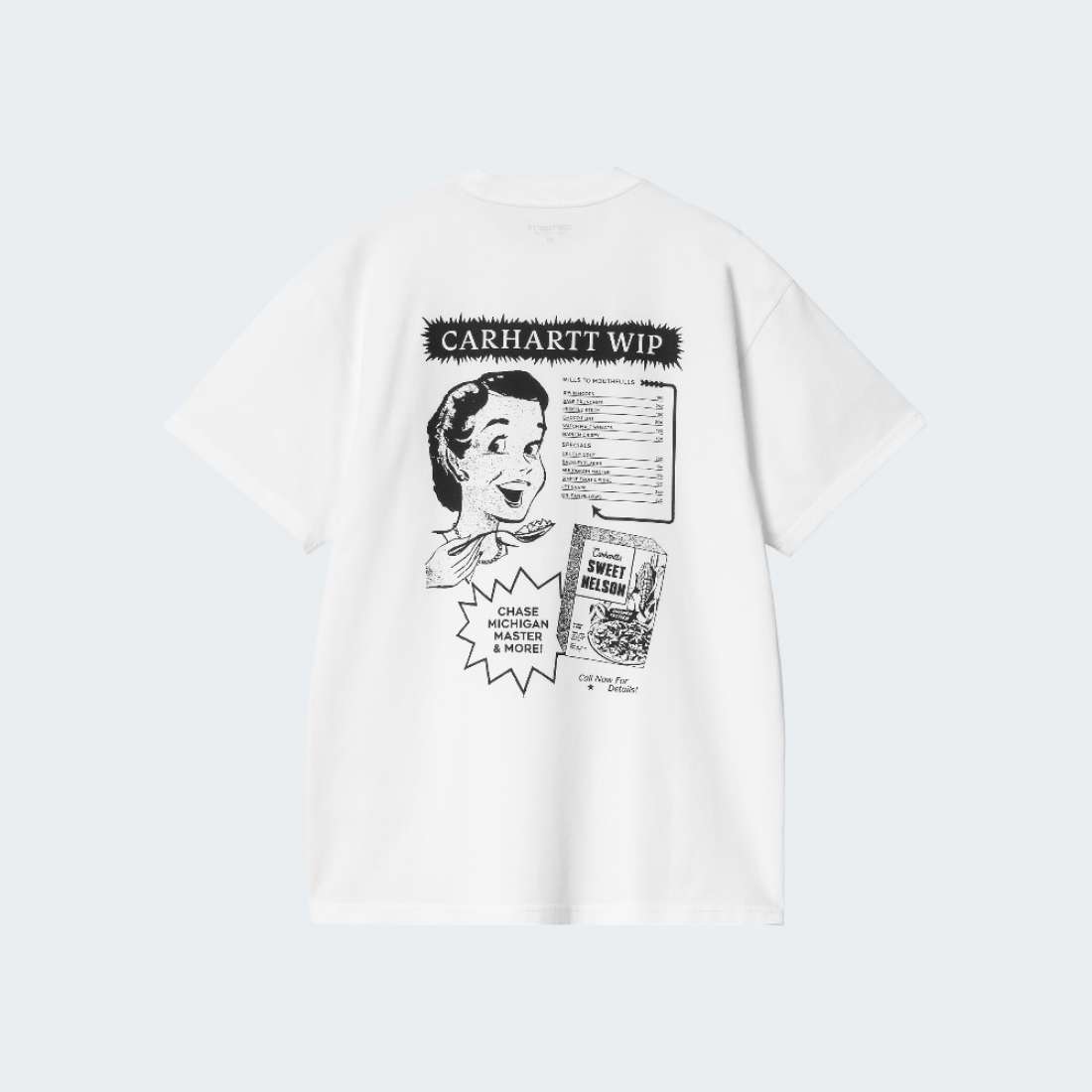 TSHIRT CARHARTT CATALOGUE WHITE/BLACK
