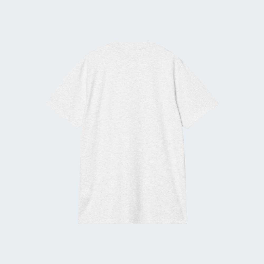 TSHIRT WIP CARHARTT SCRIPT ASH HEATHER/RONDO