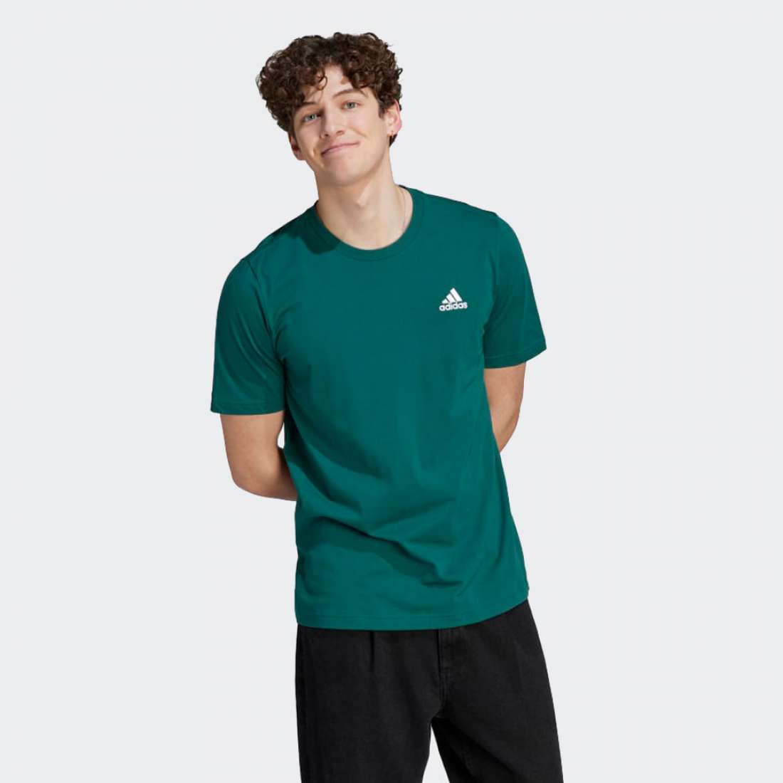 TSHIRT ADIDAS ESSENTIALS SMALL LOGO GREEN