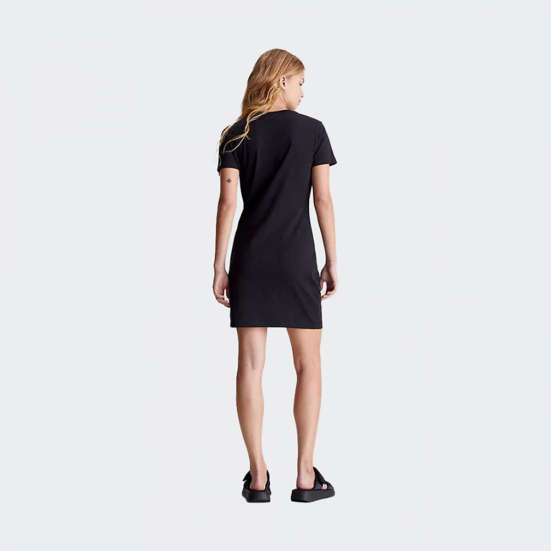 VESTIDO CALVIN KLEIN DIFFUSED BLACK