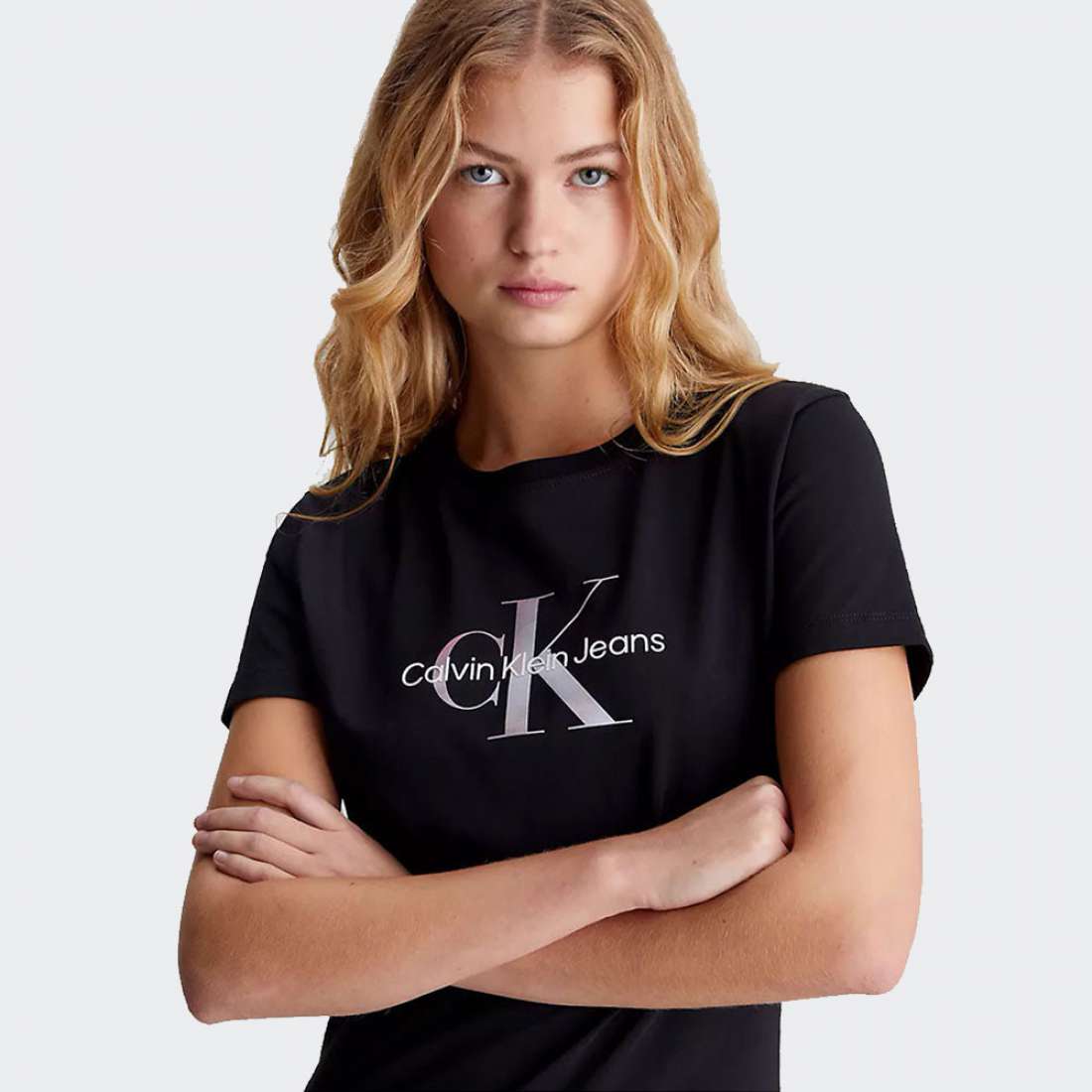 VESTIDO CALVIN KLEIN DIFFUSED BLACK